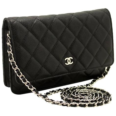 chanel black bag with chain|black chanel cross body bag.